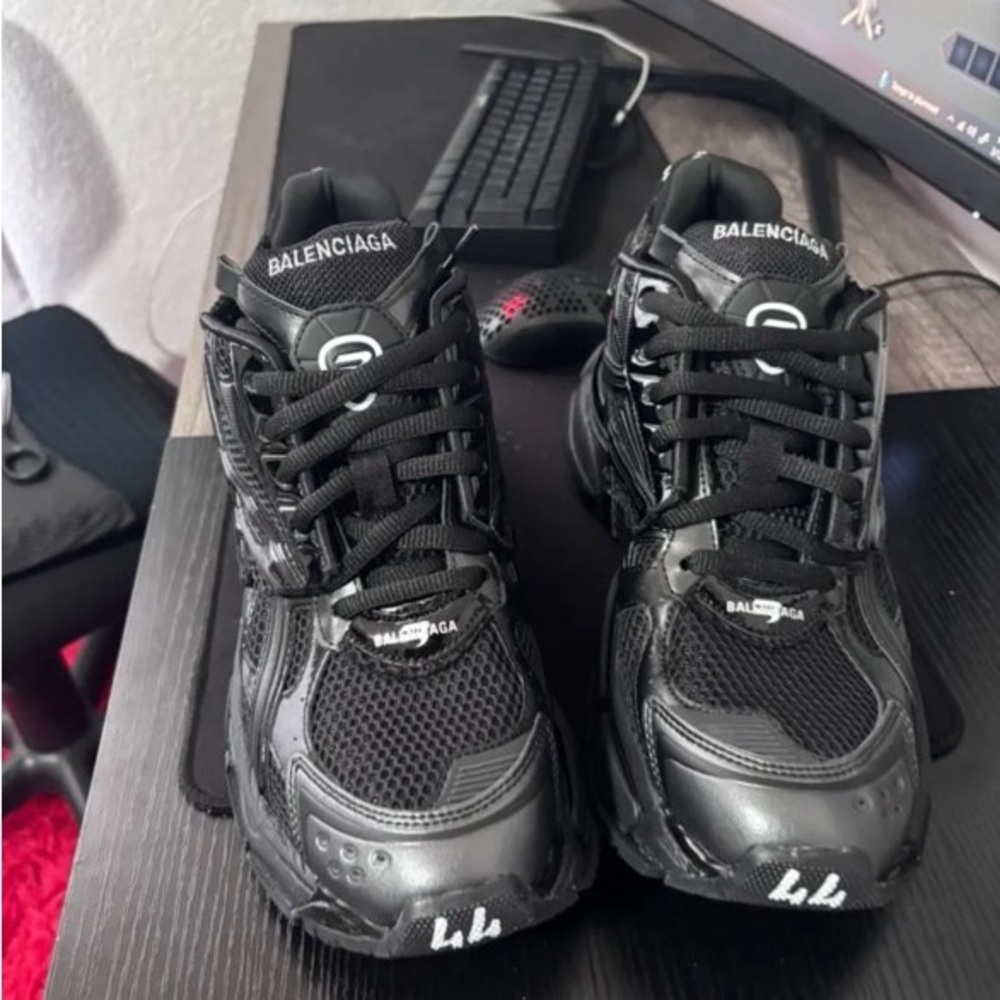 Balenciaga Black Mesh Sneakers
